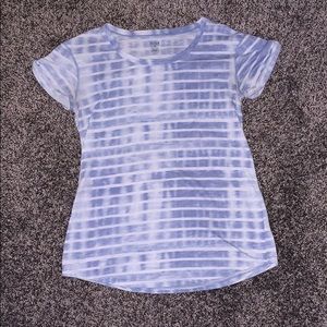 Women's Short Sleeve Blue White